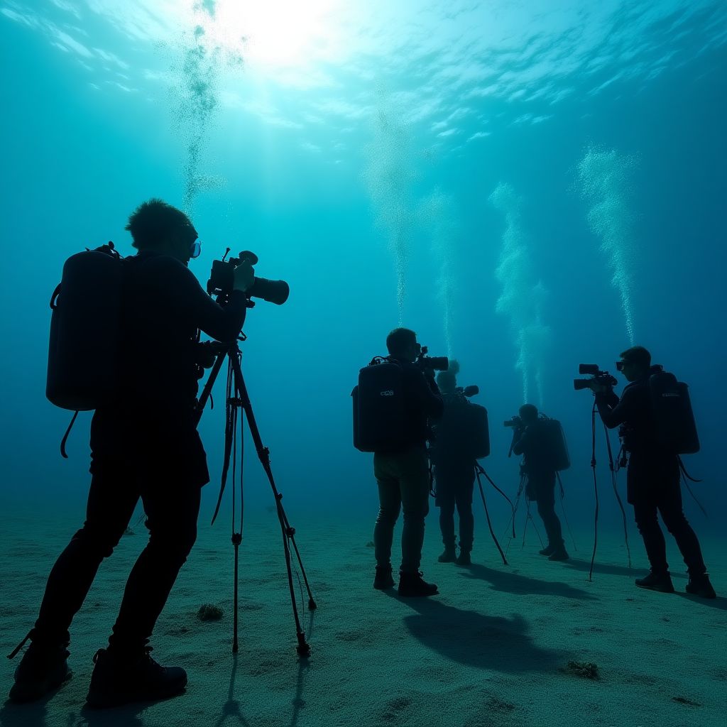 Underwater photography workshop in action