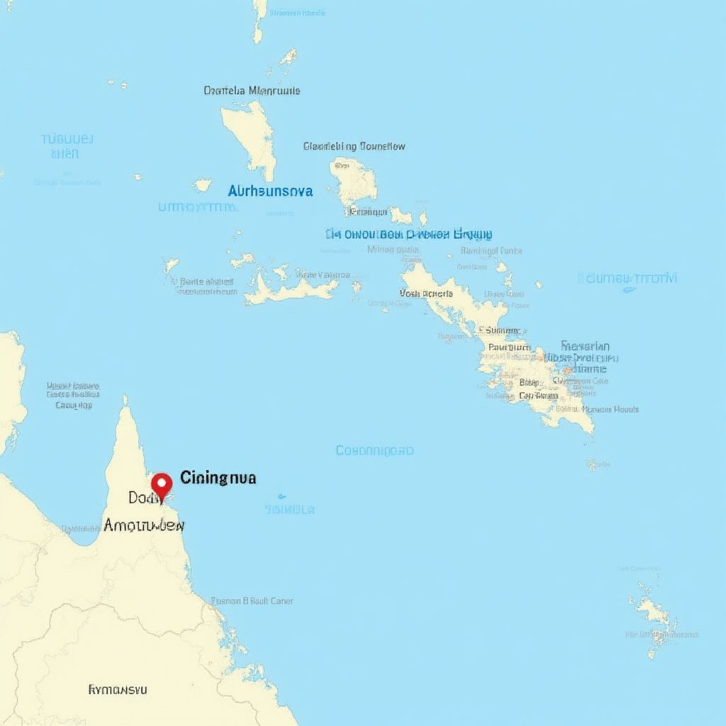 Map showing our location in Cairns