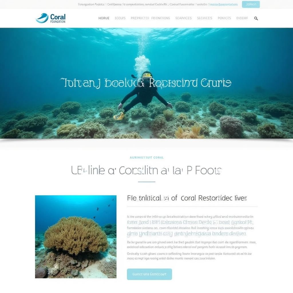 Coral Reef Foundation website screenshot