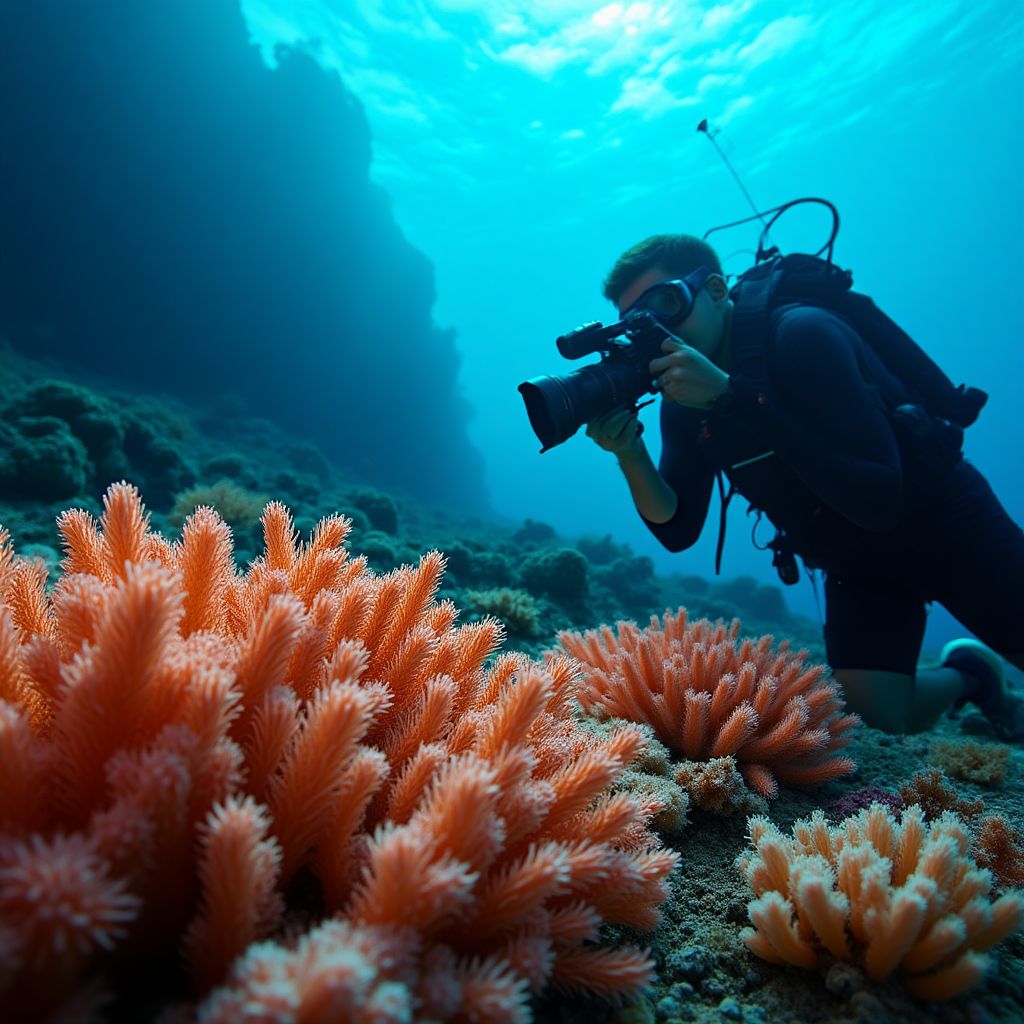 Underwater photography workshop in action